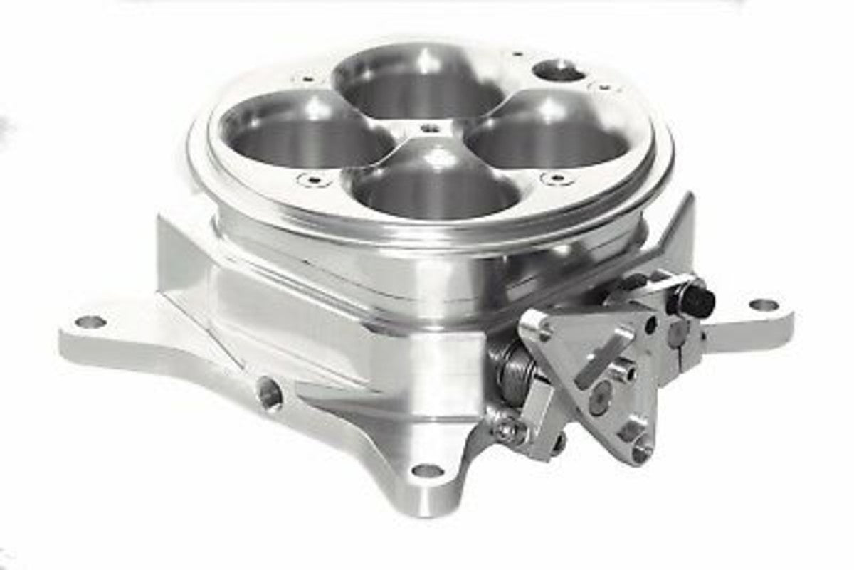 Polished Billet Aluminum EFI Fuel Injection 1200cfm 4-Barrel Throttle Body 4150
