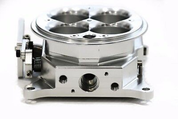 Polished Billet Aluminum EFI Fuel Injection 1200cfm 4-Barrel Throttle Body 4150