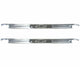 67-72 Chevy C10 Truck Chrome Bowtie Door Sill Scuff Plates with Screws Pair