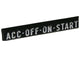 67-72 Chevy/GMC C10 Truck Ignition Switch Indicator ACC-OFF-ON-START Emblem