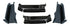 60-66 Chevy C10 Truck LH & RH Front & Rear Cab Mount Floor Support Patch Panels