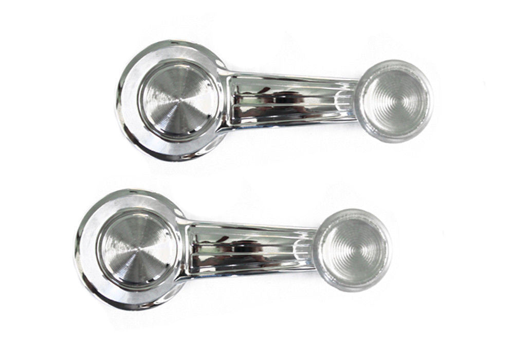 67-74 Chevy GMC C10 K10 Truck Interior Window Crank Set with Clear Knobs