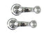 67-74 Chevy GMC C10 K10 Truck Interior Window Crank Set with Clear Knobs