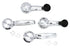 67-74 Chevy GMC C10 K10 Truck Interior Black Window Crank & Door Handle Set