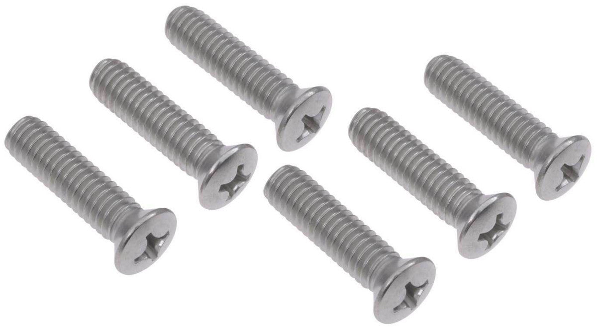 (6)47-66 Chevy Truck Premium Polished Stainless Door Mirror Arm Mounting Screws