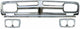 68-72 GMC C15 Truck Premium Chrome Aluminum Outer Grill Shell with Headlight Bezels