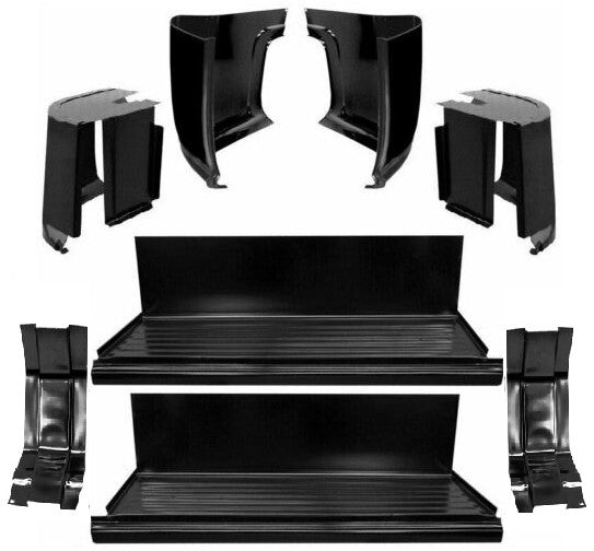 55-59 Chevy/GMC Truck Cab Corner, Step Supports, Rocker Patch Panels 8-PC Kit