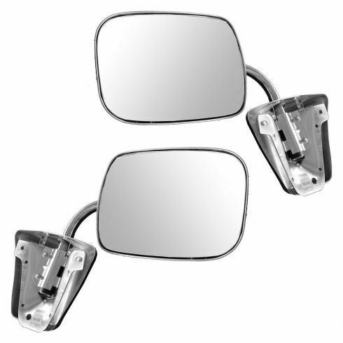 73-87 Chevy/GMC C/K Pickup Truck LH & RH Stainless Side View Door Mirrors Pair