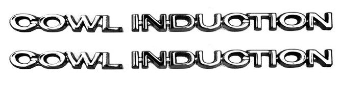 Cowl Induction Hood Emblems Set Chevy Chevelle Camaro Nova C10 Truck