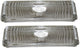 47-53 Chevy Truck Front LH & RH Clear Turn Light Parking Lamp Lenses