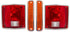 73-80 Chevy/GMC Truck Side Signal Marker Lamp & Brake Tail Light Lenses with Chrome