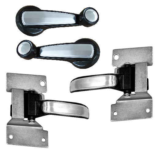 78-80 Chevy/GMC C10 Truck LH & RH Inner Door Handles & Window Cranks Set