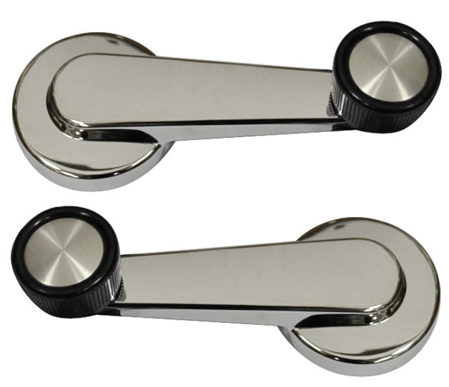 81-87 Chevy/GMC C10 Truck LH & RH Chrome Interior Window Cranks Set