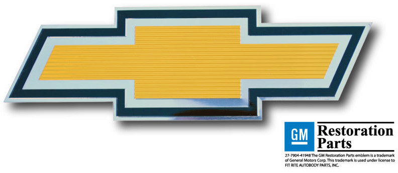 73-74 Chevrolet C/K Pickup Truck Gold Foil Bowtie Grille Sticker Emblem