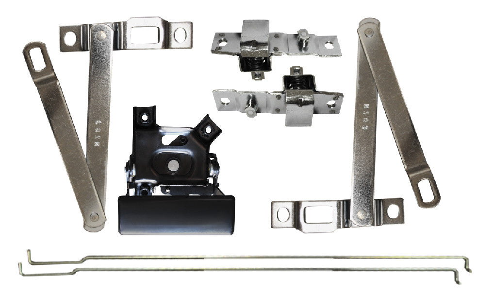 76-80 Chevy C10 K10 Truck Fleetside Tailgate Handle, Latches, Hinges & Rod Kit