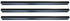 54-87 Chevy/GMC Truck Stepside Bed No Holes Drill-to-Fit Cross Sill Set of 3