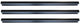 54-87 Chevy/GMC Truck Stepside Bed No Holes Drill-to-Fit Cross Sill Set of 3