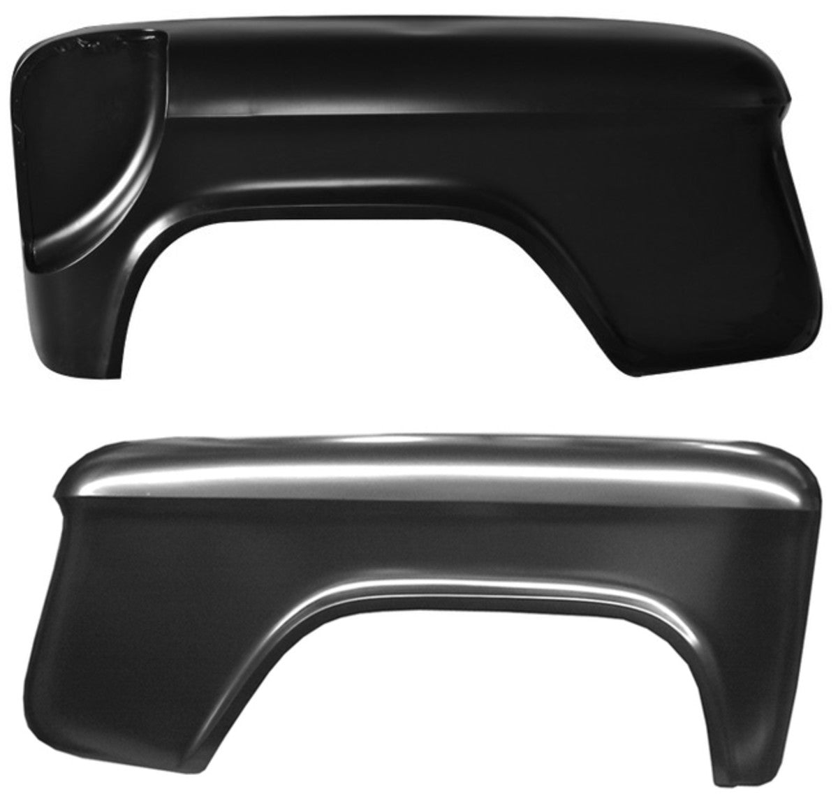 55-66 Chevy/GMC Truck LH & RH Side Stepside Rear Fenders Spare Tire Cutout