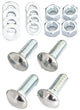 47-87 Chevy/GMC C10 Truck Low Dome Polished Stainless Rear Bumper Bolts
