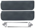 55-59 Chevy/GMC Truck Sun Visor Pad & Mounting Arm Set RH & LH Pair