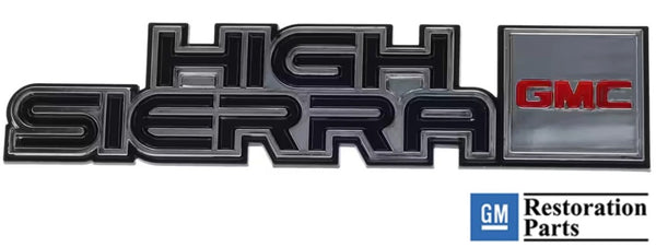 81-87 GMC C10 Truck Dash Panel Emblem "High Sierra"