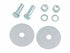 47-77 Chevy/Ford Truck Bronco Universal Lap Seat Belt Hardware Kit (Does 1 Belt)