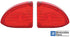 (2) 60-66 Chevy/GMC Suburban & Panel Van Rear Red Tail Light Lenses Pair