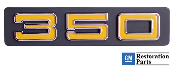 73-74 Chevrolet C/K Pickup Truck "350" Grille Emblem Badge