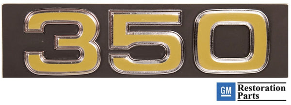 75-76 Chevy C/K Pickup Truck "350" Grille Emblem Badge