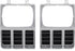 81-82 Chevy C10 Truck LH & RH Argent Single Headlight Bezels (Pair)