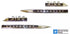 1956 Chevy Truck LH & RH CHEVROLET 3100 Fender Emblems Pair with Fasteners