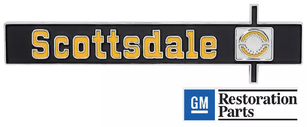 75-80 Chevy/GMC C10 Truck Dash Panel Emblem "Scottsdale"
