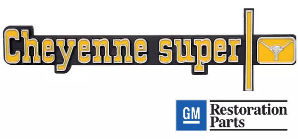 73-74 Chevy/GMC C10 Truck Dash Panel Emblem "Cheyenne Super"