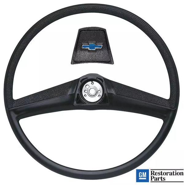 69-72 Chevy C10 Truck Black Custom 15" Steering Wheel Kit with Horn Button