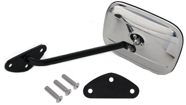 67-72 Chevy C/K Truck Driver / Passenger Side View Door Mirrors & Black Arms