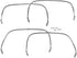 73-87 Chevy/GMC Truck Aluminum Front & Rear Fender Wheel Opening Trim Molding
