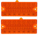 69-70 Chevy C10 Truck Front Amber LED Turn Signal Light Park Lamp Lenses