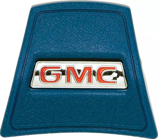 69-72 GMC Truck Blue Original Steering Wheel Horn Button w/ Logo