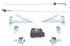 73-74 Chevy/GMC C10 Truck Fleetside Tailgate Handle, Latches, Hinges & Rod Kit