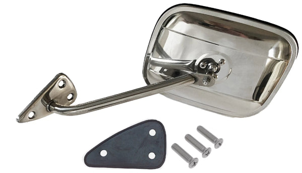 60-66 Chevy/GMC Truck Driver / Passenger Side View Stainless Door Mirrors & Arms