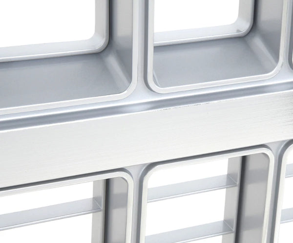 81-82 Chevy C10 Truck Premium OE Style Argent Gray & Chrome Grille with Emblem Pad