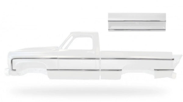 73-80 Chevy Long Bed Truck Premium Aluminum Side Upper/Lower Trim Body Molding