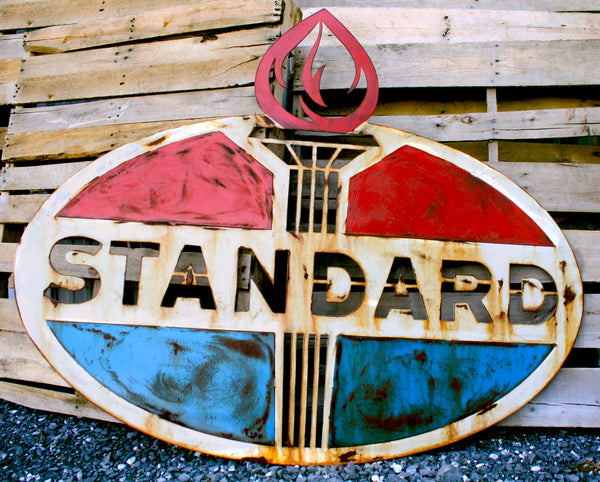 Standard Oil Garage Sign Large Wall Petroleum Plasma Art Garage Art