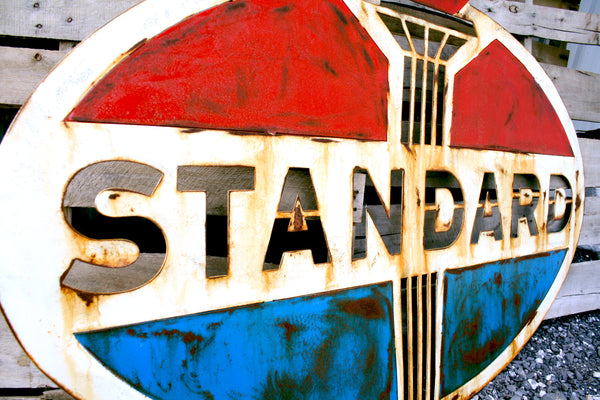 Standard Oil Garage Sign Large Wall Petroleum Plasma Art Garage Art