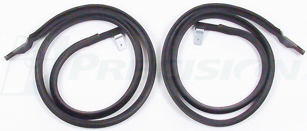 78-82 Chevy C10 Truck Upper Door Gaskets Rubber Kit Weatherstrip Seals