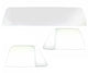 64-66 Chevy Truck 5PC Clear Tempered Glass Kit