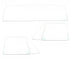 67-72 Chevy Truck 5PC Clear Tempered Glass Kit