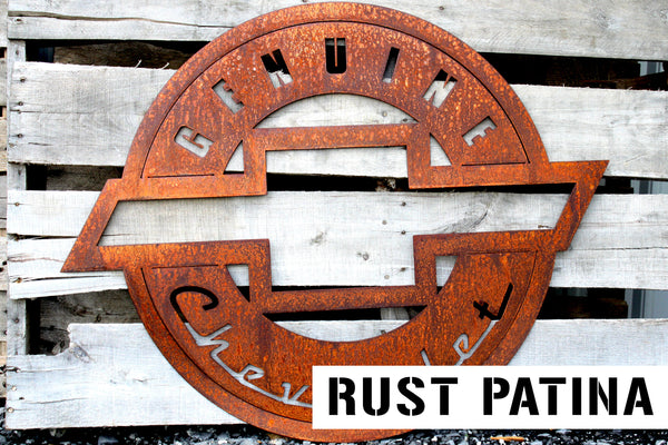 Rusty Patina Shell Gas Station Garage Sign