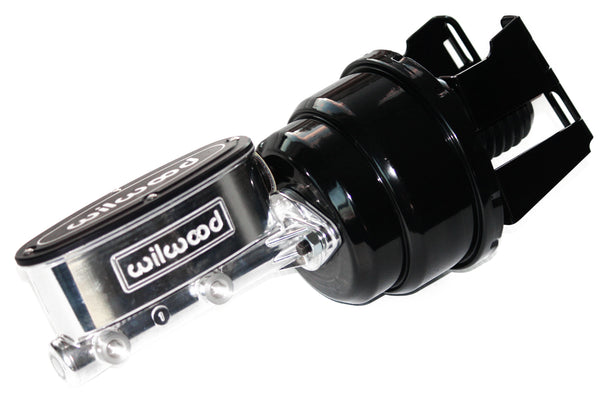 Wilwood Polished Master Cylinder And Black 7" Dual Power Brake Booster