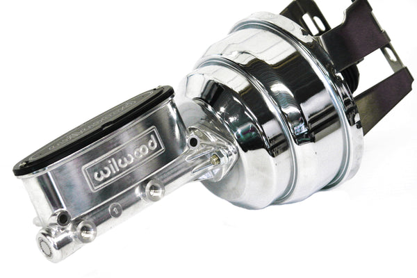 Wilwood Polished Master Cylinder And Chrome 8" Dual Power Brake Booster